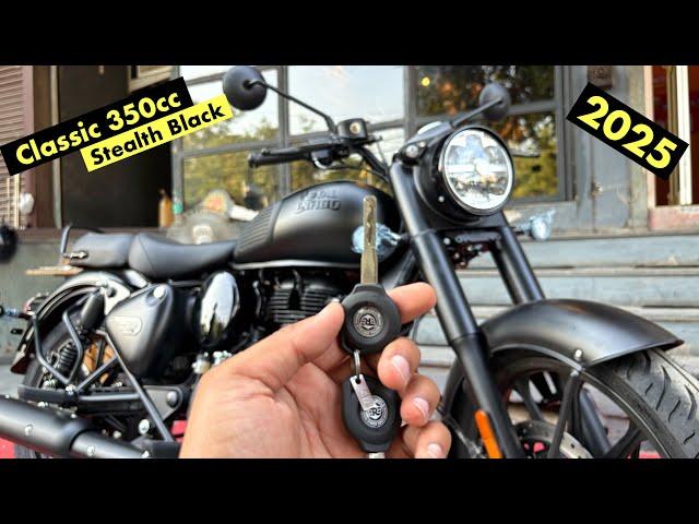 Royal Enfield Classic 350 Stealth Black 2024 Model - Exhaust Sound, New Features & On Road Price ?