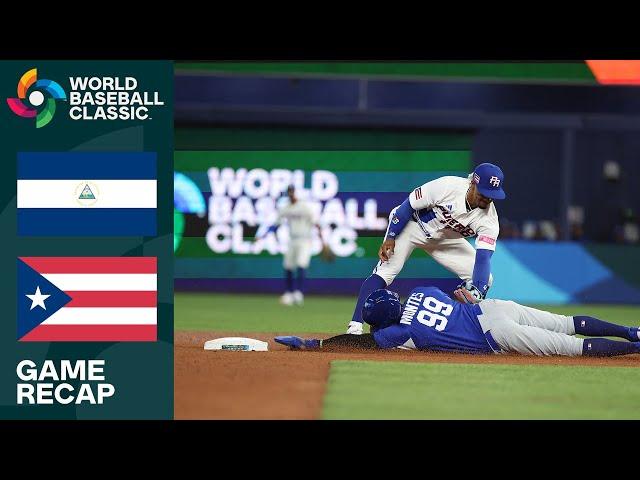 Nicaragua vs. Puerto Rico Game Highlights | 2023 World Baseball Classic