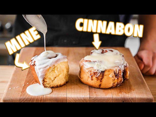 Making Cinnabon Cinnamon Rolls At Home | But Better