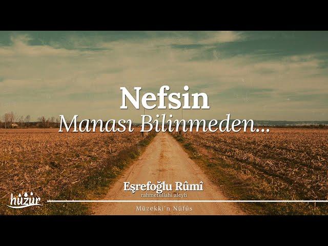 Nefsin manası bilinmeden Hakkın manası bilinmez! | Eşrefoğlu Rûmî