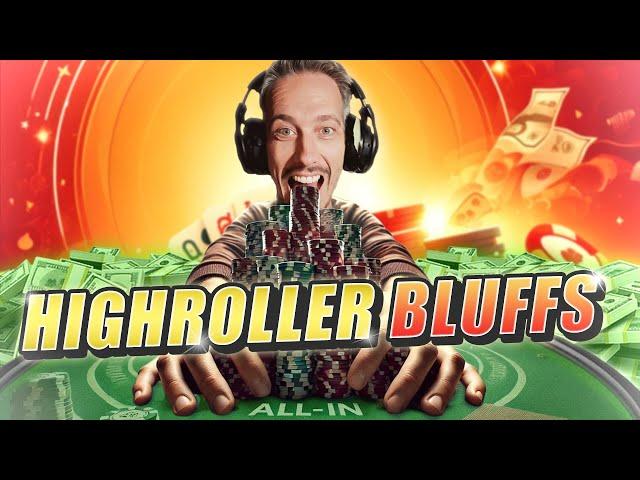 Bluffing for THOUSANDS OF DOLLARS in High Rollers ️ Poker Highlights