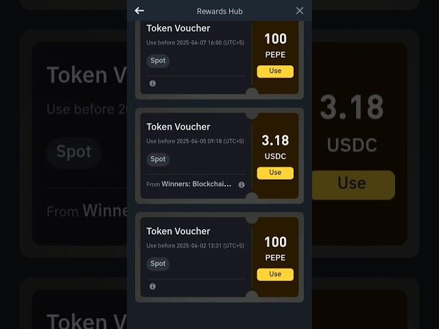 Binance 3 Usdc Free Rewards #binance #rewards #hub