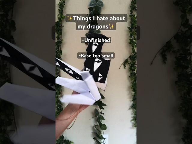 Things I hate about my dragons: #paperdragon #dragonpuppet #paperart