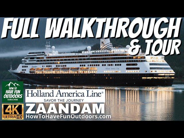 Holland America Zaandam Walkthrough and Tour in 4K