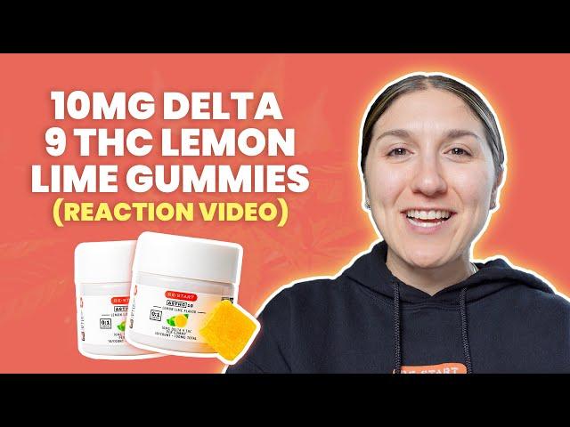 10mg Delta 9 THC Lemon Lime Gummies: Reaction Video