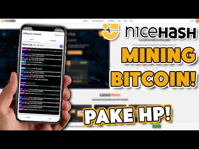 Cara Mudah Mining BTC Menggunakan HP Android | Mining Langsung Di Nicehash