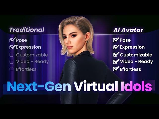 AI 3D Avatars vs Virtual Idols: The Future of Customizable Digital Characters!