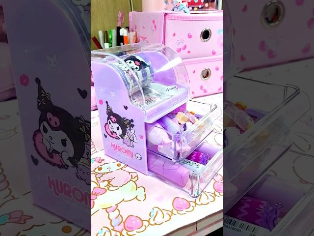 Kuromi Stationery Organizer  #sanrio #purple #asmr