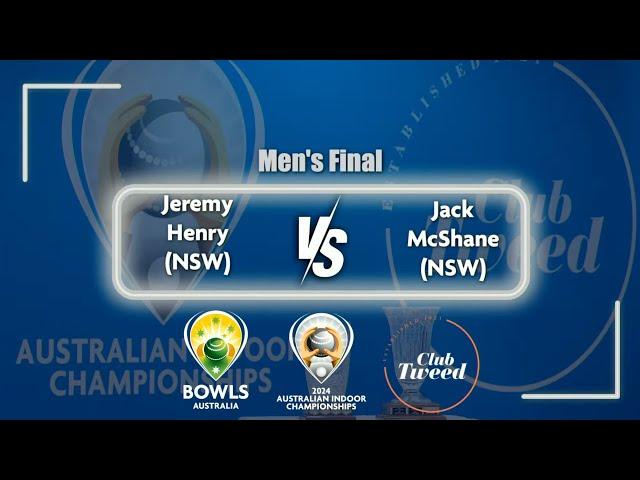 2024 Australian Indoor Championships - Men's Final - Henry v McShane