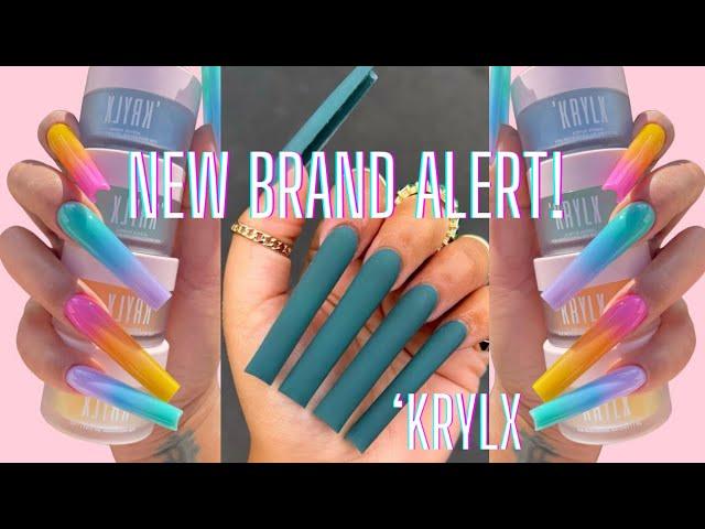  'KRYLX ACRYLIC POWDERS  | Unboxing| Swatches | Part 1 @SHOPKRYLX