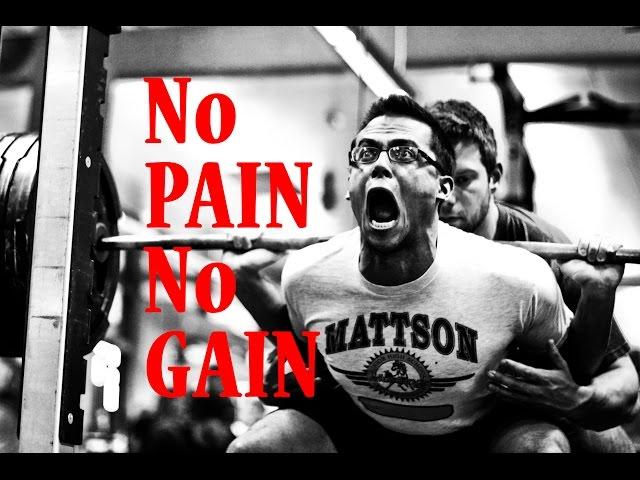 No Pain No Gain  Pain is Temporary - Powerlifting Motivation