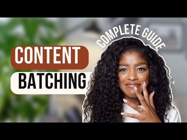 1 month of content in 1 hour | Updated guide to content batching & planning + free content calendar!