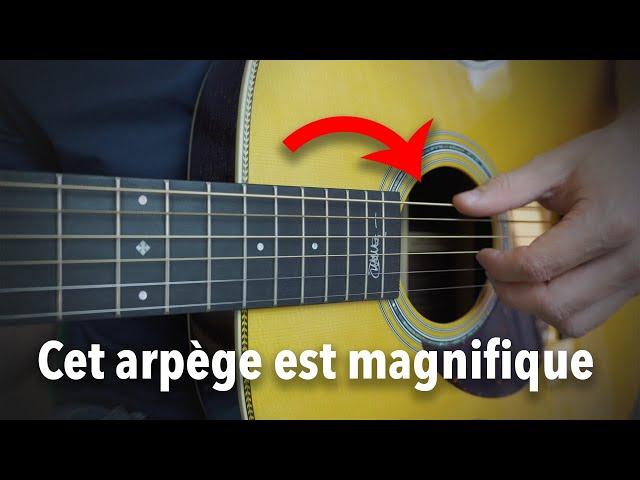 Apprenez ce magnifique arpège à la guitare en moins de 5 minutes  (guitare débutant)