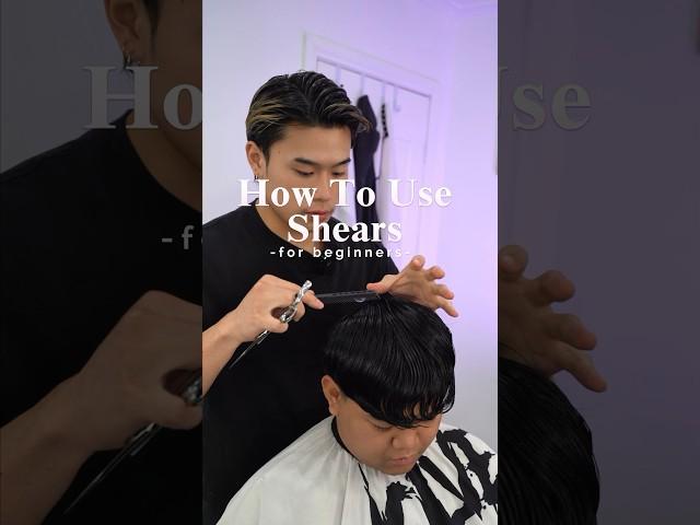 How To Use Shears ️ #haircut