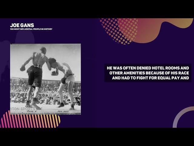 Joe Gans - African-American Boxer (USA)
