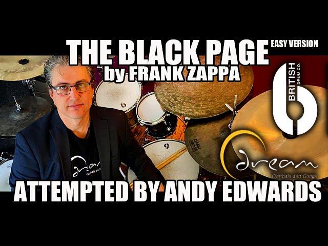 THE BLACK PAGE by FRANK ZAPPA | Drums Andy Edwards