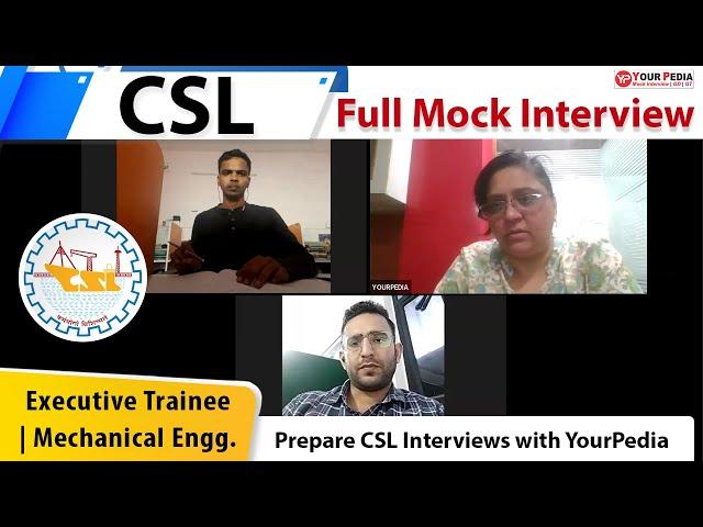 CSL HR Mock Interview For Executive Trainee | CSL Interview  Preparation & Guidance with YourPedia