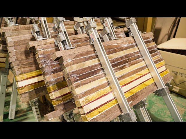 Process of Making Edge Grain Cutting Board. WoodWork Artisan in Korea