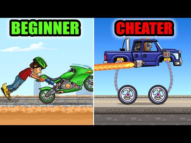 10 Types of Hill Climb Racing 2 players (WHO ARE YOU?)