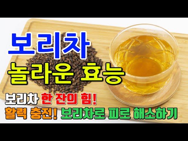 보리차의 놀라운 효능 8가지 & 주의사항 / 건강한 소화와 순환을 위한 보리차의 숨은 비밀