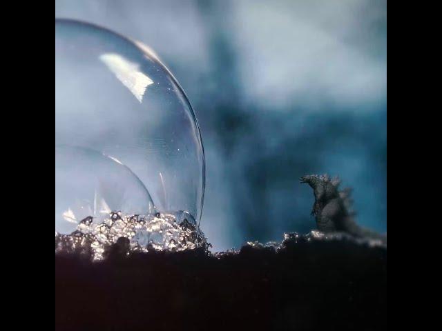 Micro GODZILLA, winter is coming. #Shorts
