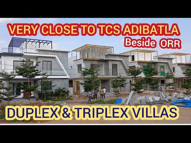 DUPLEX & TRIPLEX VILLAS @TCS ADIBATLA CALL 95815 14596