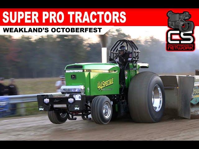 Super Pro Tractors from Weakland's Octoberfest | CS Pulling Promotions