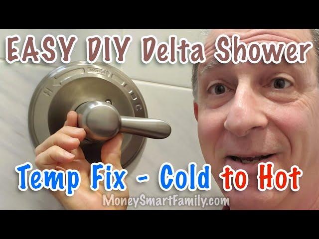 Delta Shower Valve Temperature Adjustment | Increase Cold Water to Hot Water | Easy 5 Minute DIY