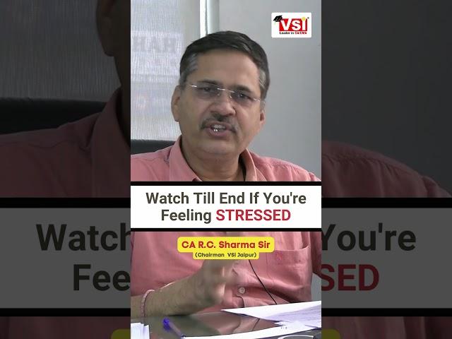 Must Watch Till End If You're Feeling STRESSED | VSI Jaipur