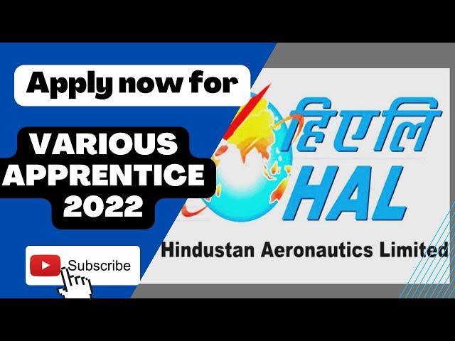 HAL Apprentice Vacancy 2022, HAL Nasik Apprentice 2022, ITI, Diploma, Graduate  #vacancy