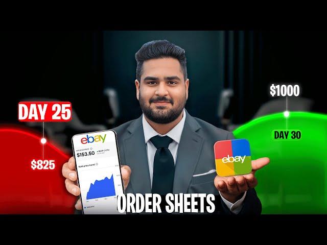 (Day-25) of 1000$ in 30 Days Ebay Dropshipping Challenge(Order sheets)