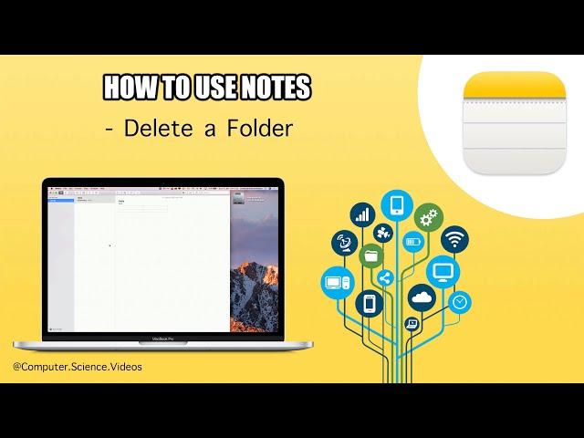 How to DELETE a Folder On Notes Using the Notes Application On a Mac - Basic Tutorial | New