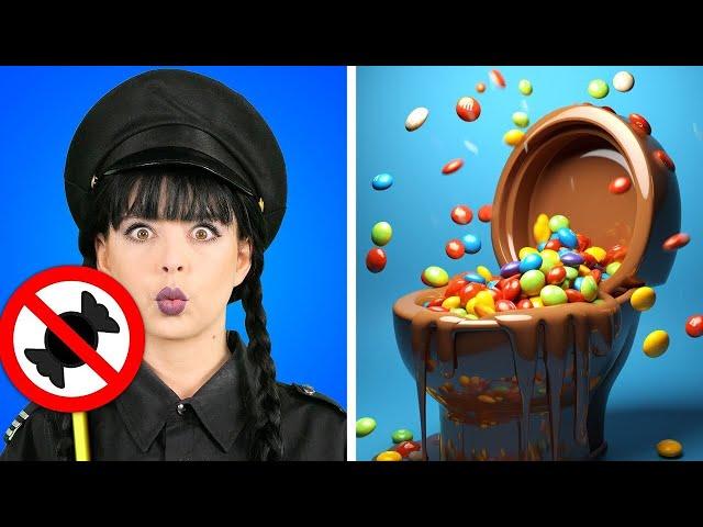 Wednesday as the Bad Cop vs Enid as the Good Cop! Hilarious Situations & Clever Hacks