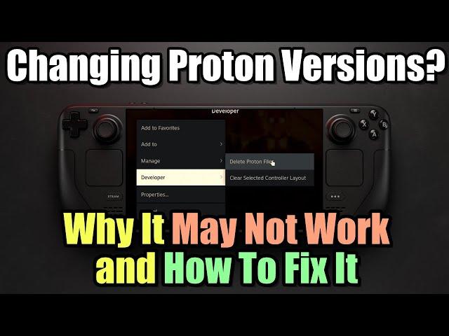 Steam Deck: Changing Proton Versions - What you NEED To Know!