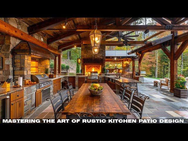 Outdoor Entertaining Redefined: Mastering the Art of Rustic Kitchen Patio Design