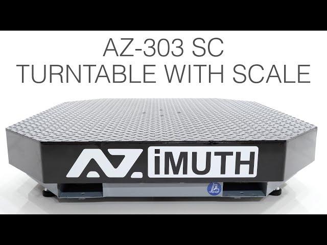 AZ-303 SCALE High Profile Stretch Wrap Turntable