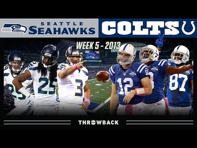 The ONLY Ever Andrew Luck & Russell Wilson Matchup! (Seahawks vs. Colts 2013, Week 5)