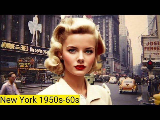 Rare Photos New York 1950s-60s In Color