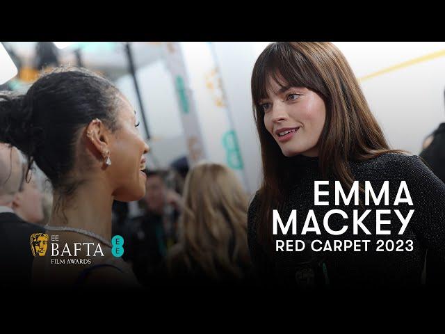 Aimee Lou Wood Distracts Emma Mackey Mid-Interview | EE BAFTAs Red Carpet