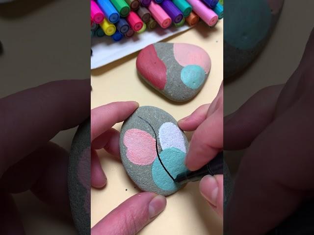 Easy Rock Painting Design Ideas.Stone art painting