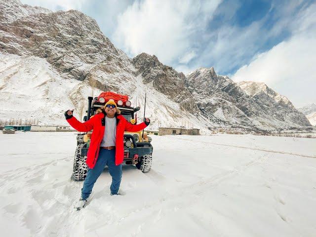 Hushe to Khaplu I Ghanche I Pakistan I First Part  I Winter Tour 2023 I Man With Yellow 4x4 I TLC40