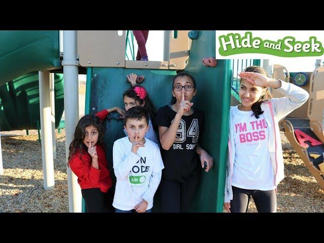 Hide and Seek with Sisters Fun Tube at the Playground