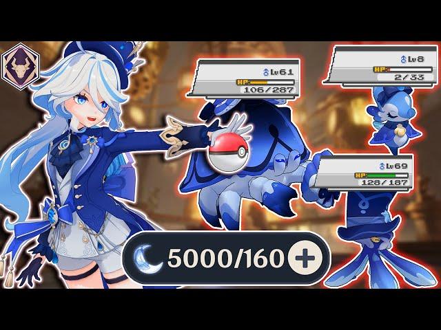 I SPENT 5000 RESIN to turn FURINA into a POKEMON TRAINER | Genshin Impact