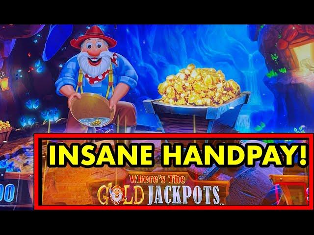  THIS WAS SHOCKING! My Biggest Jackpot Handpay EVER on Where's the Gold!