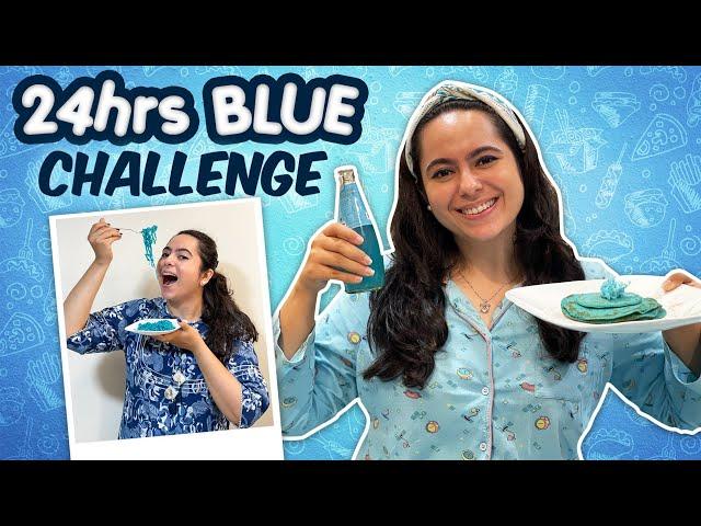 I ATE ONLY BLUE FOOD FOR 24HRS CHALLENGE | SONU ANADKAT |