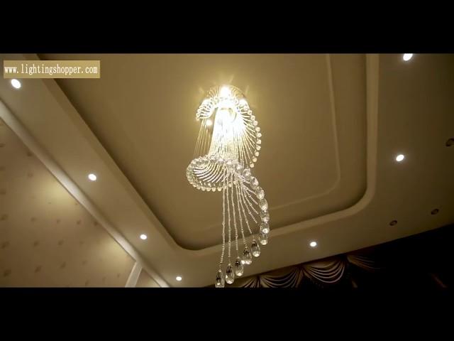 2 Story Foyer Chandeliers Crystal Large Entryway Chandelier