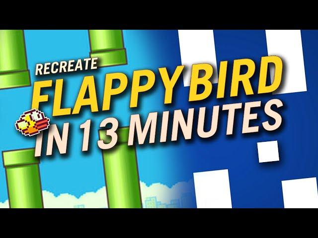 Recreate FLAPPY BIRD in just 13 MINUTES (Godot Game Engine)