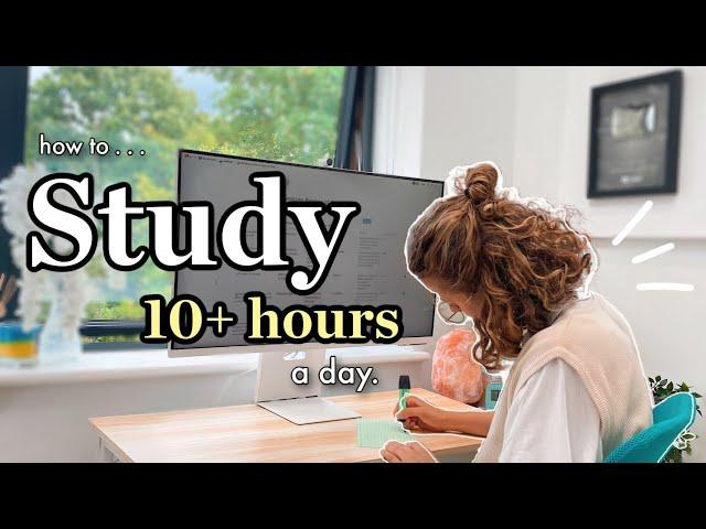 How I Can Easily Study 10 Hours A Day: Sustainable Productivity.