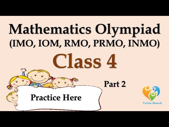 IMO Grade 4 | Math Olympiad for class 4 | Math quiz | Practice Math | International Math Olympiad-2