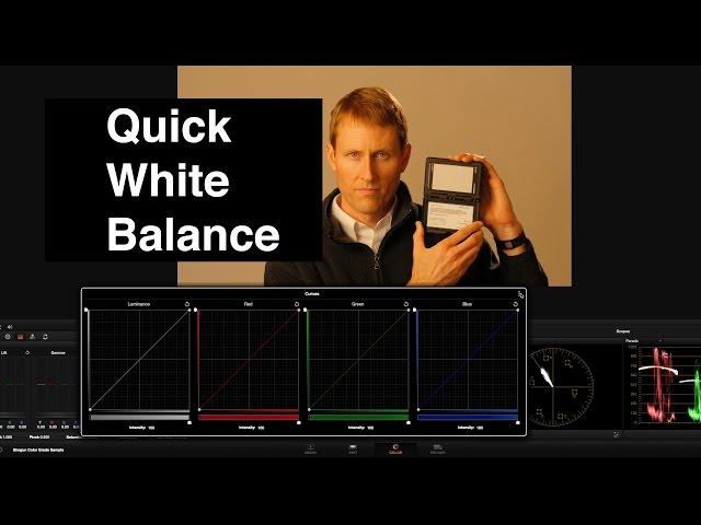 DaVinci Resolve: Quick White Balance Correction with RGB Curves